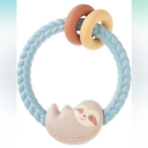 Itzy Ritzy Rattle + Teether - Peyton the Sloth NWT